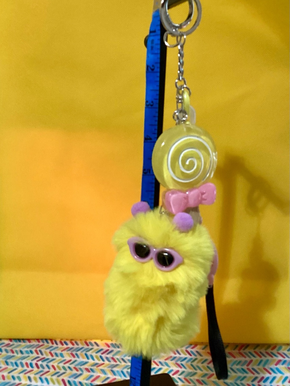 NWOT - Backpack Charms ! LED Flashlight& Alarm included!! Yel Fuz Lolly
